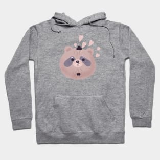 Raccoon face Hoodie